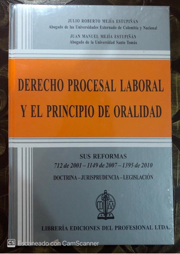 Libro Derecho Procesal Laboral Y El Principio De Oralidad