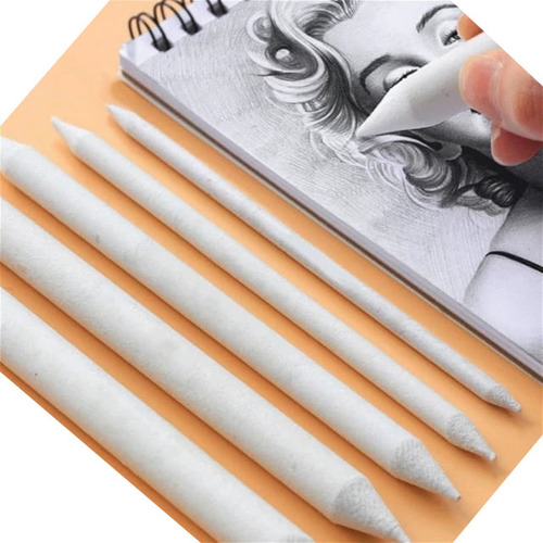 Set De 5 Lápices Difuminadores Para Dibujo Trazo Blanco