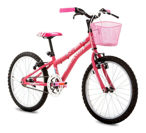 Bicicleta Infanto Juvenil Passeio Nina Aro 20 C/ Cestinha Cor Rosa