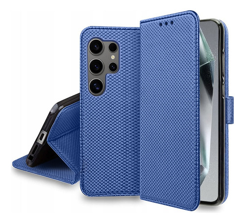 For Samsung Galaxy S24 Ultra Flip Stand Pu Wallet Card Case