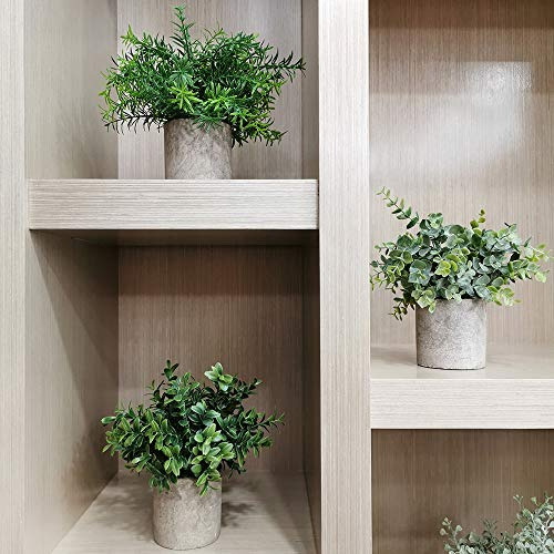 Plantas Artificiales Pequeñas De 9 Pulgadas Con Maceta 3 Pz Verde