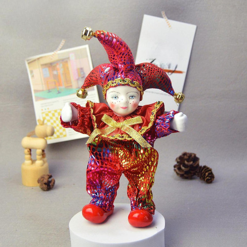 Muñeca De Arlequín De Figura De Arlequín, Juguete De