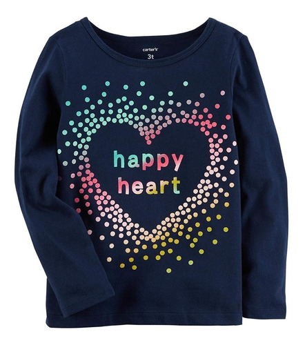 Camiseta Carter's  Happy Heart Tee - 6 Meses