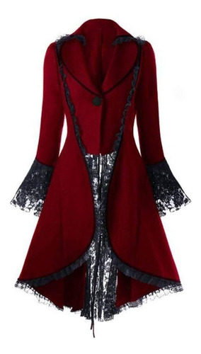 Chaqueta Victoriana Steampunk Cola Para Mujer Vestido Gotico