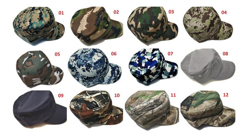 Gorra Camu Camuflaje Estilo Militar Pixel Digital Tactico 