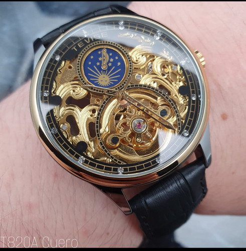 Reloj Tevise T820a Caballero 100% Original Correo Cuero