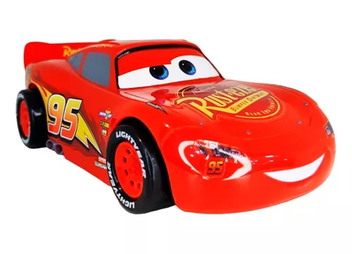 Cars A Fricción Rayo Mcqueen Mate Escala 1:16 - Toymaker