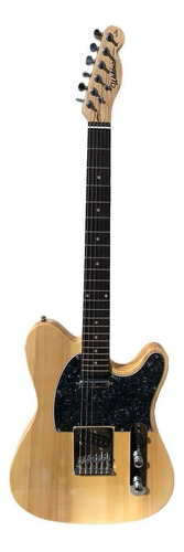 Guitarra elétrica Waldman GTE-200 telecaster de  madeira maciça natural com diapasão de madeira técnica