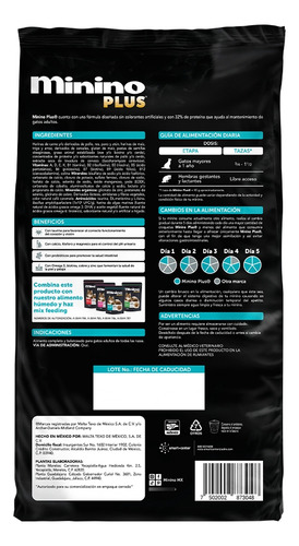 Alimento Seco Minino Plus Gato Adulto 11.5 Kg