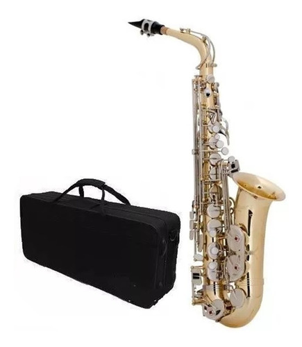 Saxo Alto Dorado Gran Prix Paris Estudio Estuche Acolchado