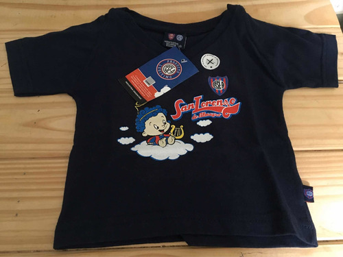 Remera Bebé San Lorenzo Con Licencia Oficial