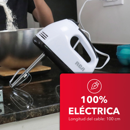 A Rca Batidora De Mano 7 Velocidades Rc-093 Color Blanco