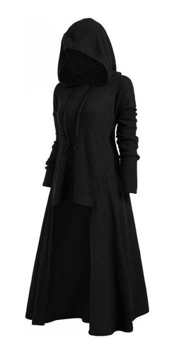 Suéter Mujer Abrigo Grande Vestido Retro Con Capucha 4601