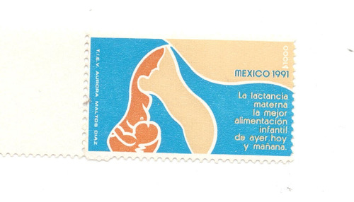 México Salud Materno Infantil  1991 Estampilla Mnh