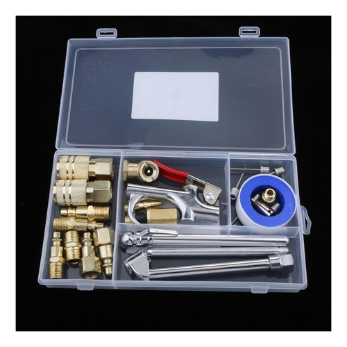 Q Kit De Herramienta De Manguera Del Compresor De Aire 24pcs