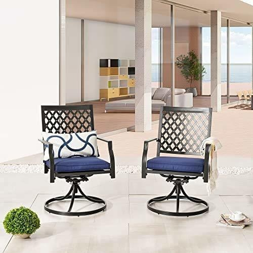 Lokatse Home - Juego De 2 Sillas Giratorias De Comedor Con C
