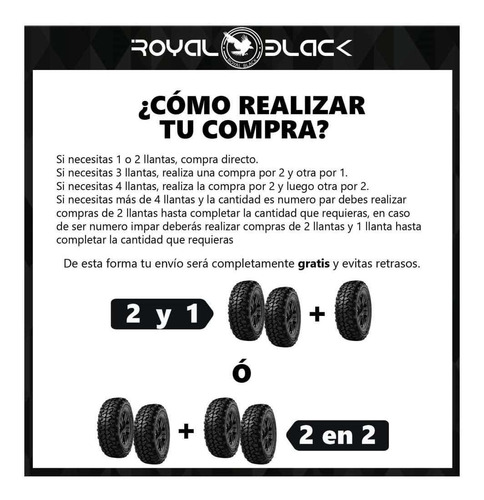 Paq 2 Llantas 265/75 R16 Royalblack Royal M/t 123/120q