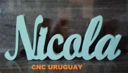 Nombres En Madera Pintadas - Mdf- 16 Cm . Para Decoración