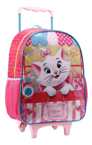 Mochila Rodinha Infantil Grande Gata Marie 11580 - Xeryus