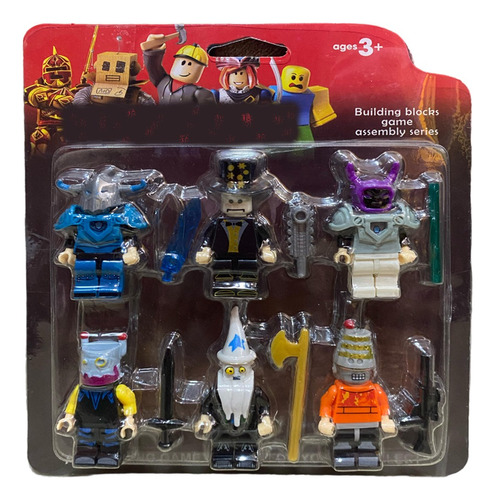 Set Figuras Tipo Roblox Pack 6 Unidades Bloques