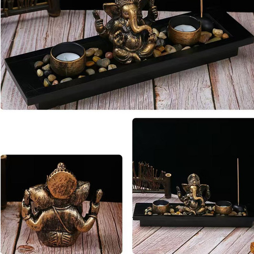 Porta Incienso Ganesha Quemador De Incienso Ganesha Figura P