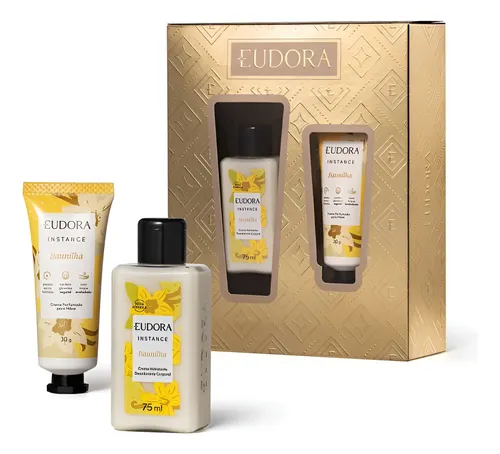 Kit Presente Eudora Instance Baunilha Cuidados Pele E Mãos