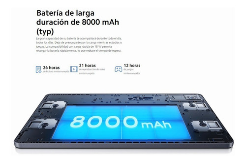 Tablet Xiaomi Redmi Pad 10.61" 128GB moonlight silver y 4GB de memoria RAM
