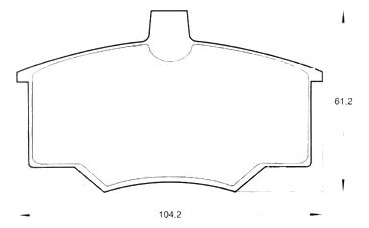 Pastilla De Freno Mazfren Fiat Uno 1.7 L Diesel 1996-2000