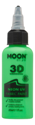 Pintura Para Tela 3d Uv Neon Moon Glow - Verde Intenso