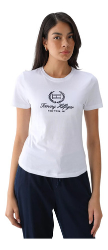 Camiseta Tommy Hilfiger Estampa Bordada - Feminina