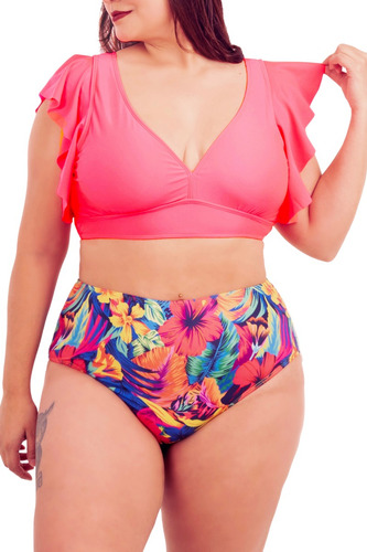 Bikini Tiro Alto Milena Pink