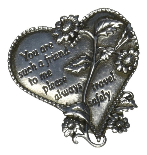 Cathedral Art (abbey & Ca Gift Heart Visor Clip Friend Silve