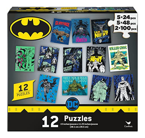 Spin Master Games Dc Comics, Batman 12 Pack Rompecabezas Sup