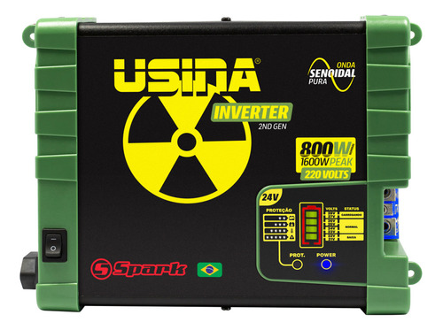 Inversor Tensão Onda Senoidal Usina 800w 24v 120v 2 Geração