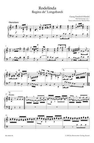 G.f. Handel: Rodelinda, Regina De' Longobardi Hwv 19, Vocal