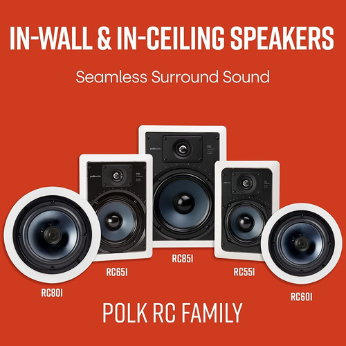 Par De Altavoces De 8 Polk Audio Rc80i, 2 Vías, Para Techo