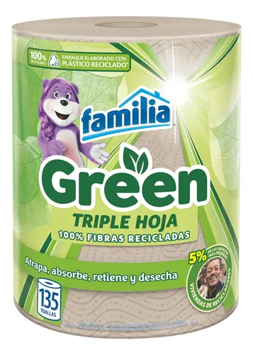 Toallas De Cocina En Rollo Triple Hoja Natural 135 Unidades
