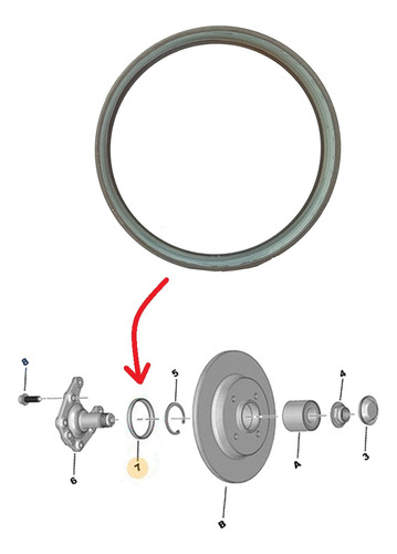 Anel Sensor Freio Traseiro Peugeot 208