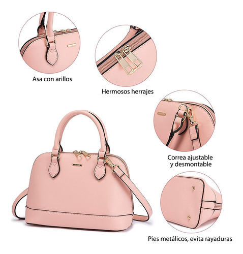 Bolsa Mujer Crossbody Bolso Pequeño Tipo Boston Lovevook