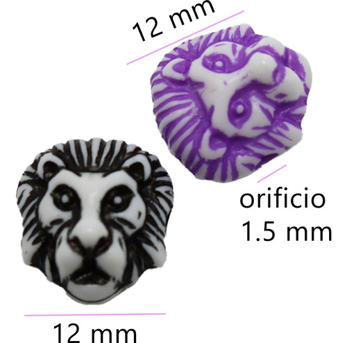 Cuenta Separador Acrílico 100g Pulseras Bisutería Collares León Café 190pzs 1.2 Mm 1.2 Mm