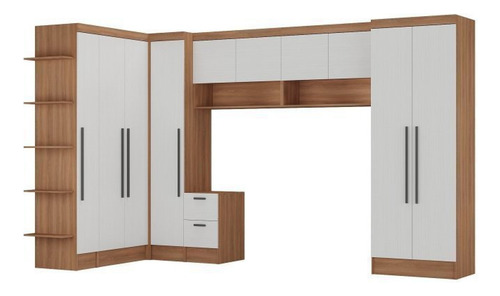 Guardo Roupa Modulado 10 Portas 6 Gavetas 7 Peças Bh