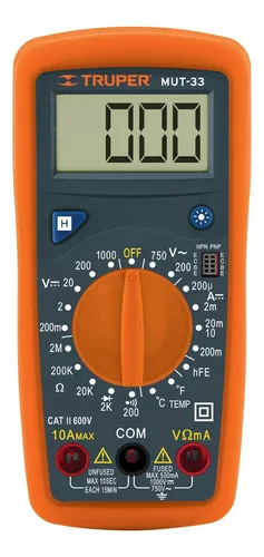 Multímetro digital de rango manual, 600 V - MM325