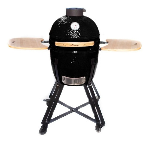 Horno A Leña Portatil Kamado  Tromen Puma 21 Negro