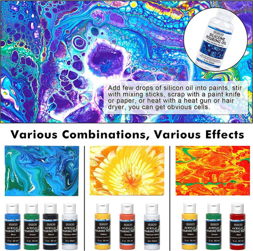 Acrylic Pouring Paint, Shuttle Art Set Of 36 Bottles (2 Oz/6