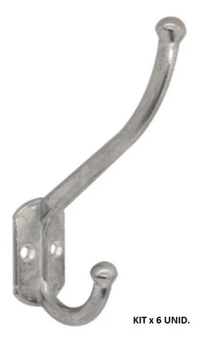 Imagen 2 de 4 de Ganchos Para Percheros Kit Por 6 Unidades.