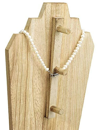 Mooca Soporte De Collar De Madera Exhibicion De La Joyeria