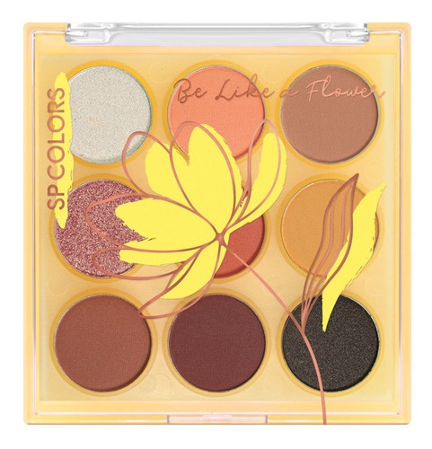 Paleta De Sombras 9 Cores Be Like A Flower Sp Colors Cor Da Sombra Número:2