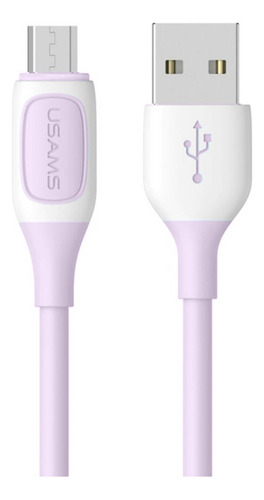 Cable Usb-a A Tipo Usb-c Sj596 1 Metro Usams Dimm Color Violeta