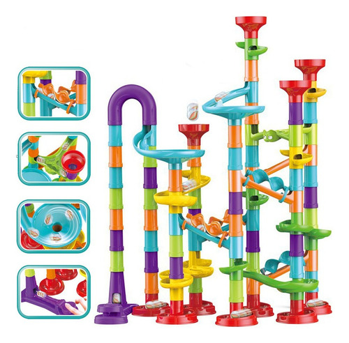 Juego De Juguetes De Pista De Mármol 113pcs [s]