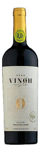 Vinho Sem Álcool Vinoh - Merlot - Nacional - 750 Ml